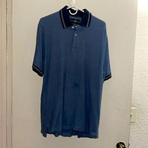 Arnold Palmer light blue collar shirt. Slightly worn.